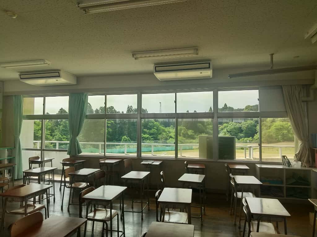 自然光が入る教室